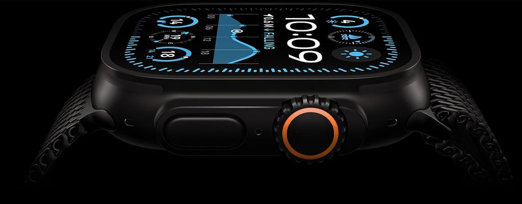 Apple Watch Ultra 2 (GPS + Cellular, 49MM) - Black Titanium Case with Black Ocean Band (Renewed)