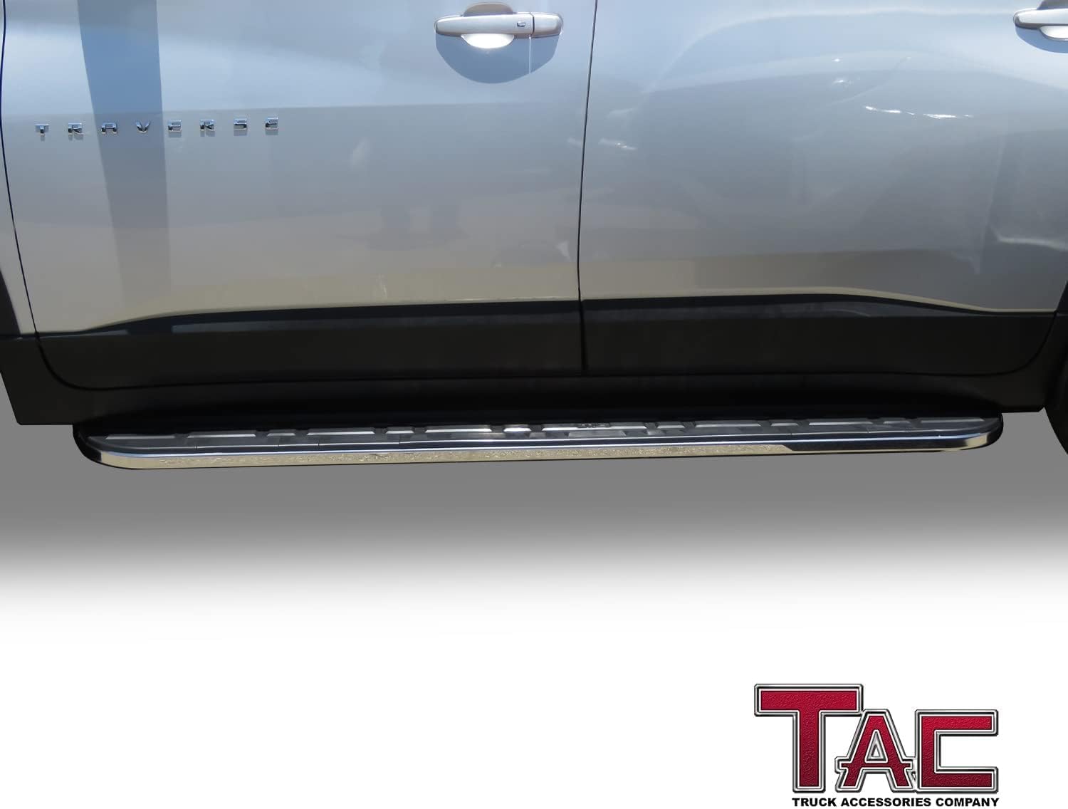 TAC Cobra Running Boards Compatible With 2018-2023 Traverse|2018-2024 Enclave SUV Side Steps Nerf Bars Step Rails Aluminum Black Off-Road City Exterior Accessories 2 pieces one pair