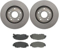 Front Brake Pads and Rotors Kit, (Set of 3) Brakes and Rotors, Automotive Replacement Brake Kits Dwvksz, for Honda Civic 1.8L 2006-2011