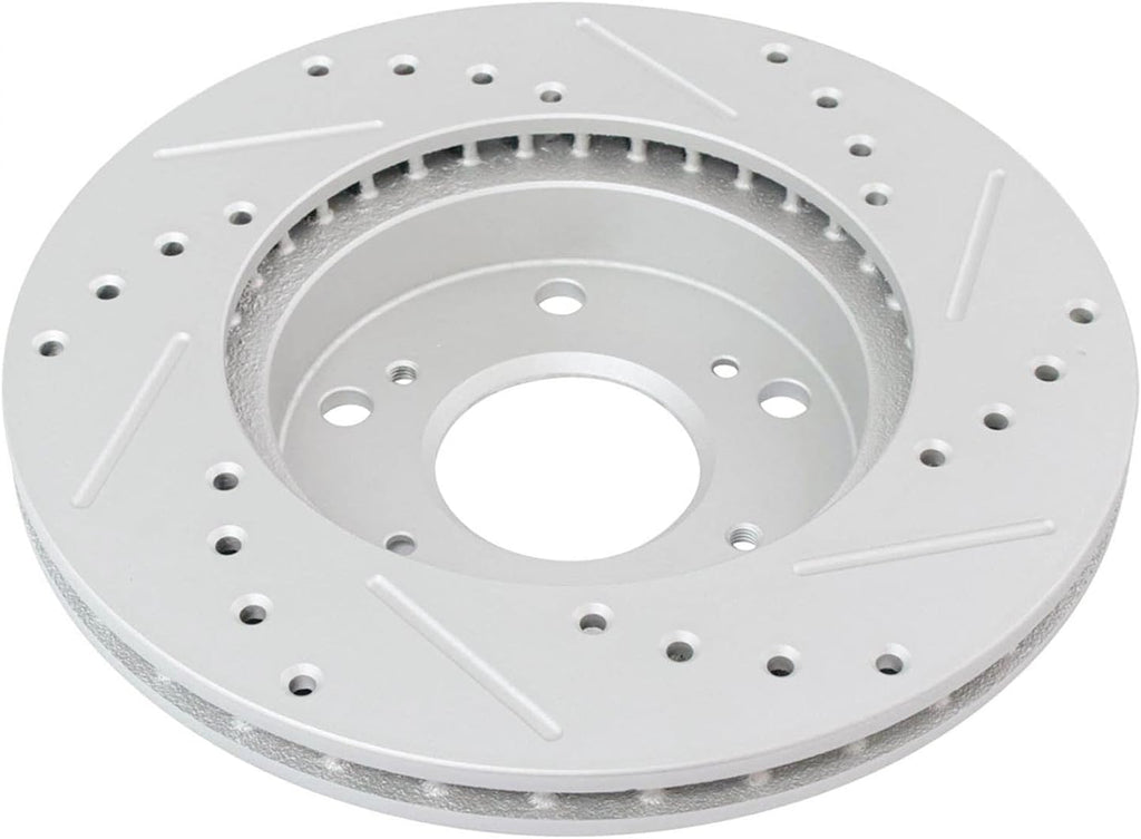 Performance Front Brake Pad and Rotor Set Ceramic G Coated Vented Rotors Compatible with 2006-2011 Honda Civic