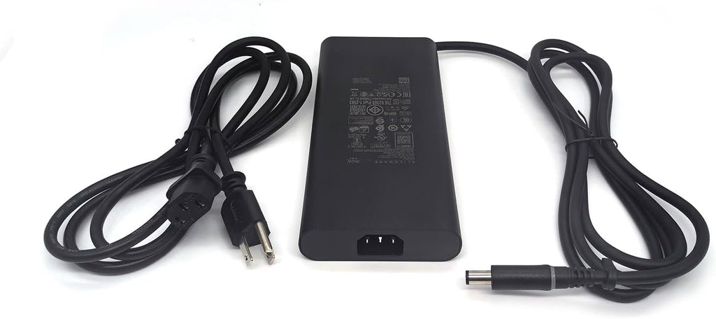 Dell Alienware GAN Laptop Charger 360W Barrel 7.4mm tip,Aliemware M18 X16 M16 X17 R2 AC Adapter, Black, LA360PM230