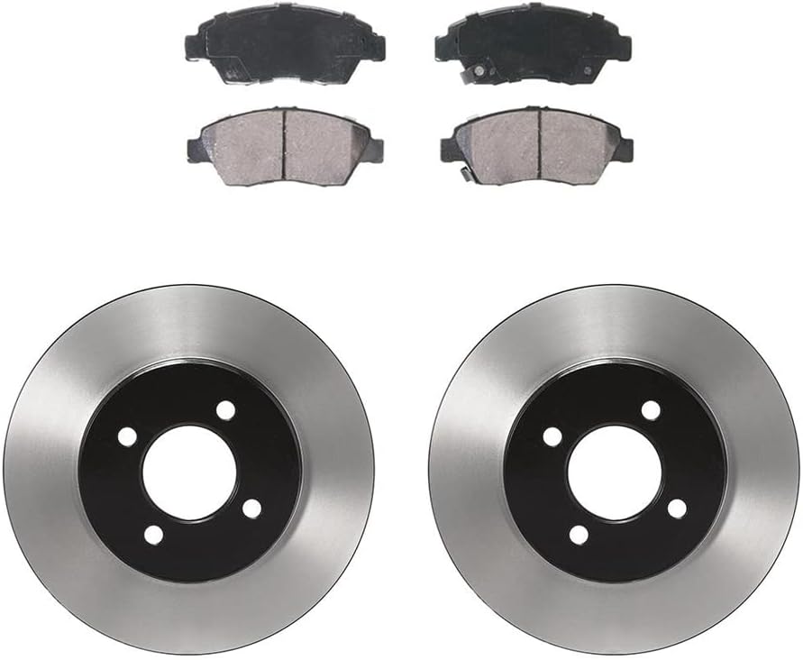 Front Brake Pads and Rotors, Automotive Replacement Brake Kits for Honda Civic del Sol 1.6L 1994-1997, for Honda Civic 1.6L 1993-1995, for Honda Fit 1.5L 2007-2011