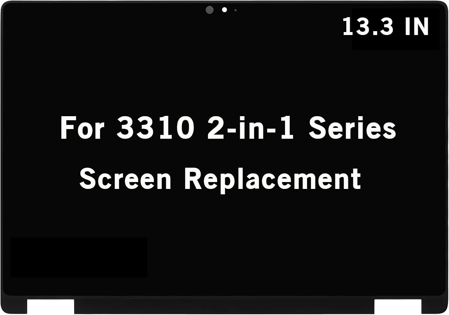 13.3' New Screen Replacement for Dell Latitude 3310 2-in-1 P95G P95G002 TG1WM 135WG RN9GF FHD 1920x1080 IPS LCD Display Touch Screen Digitizer Assembly with Bezel