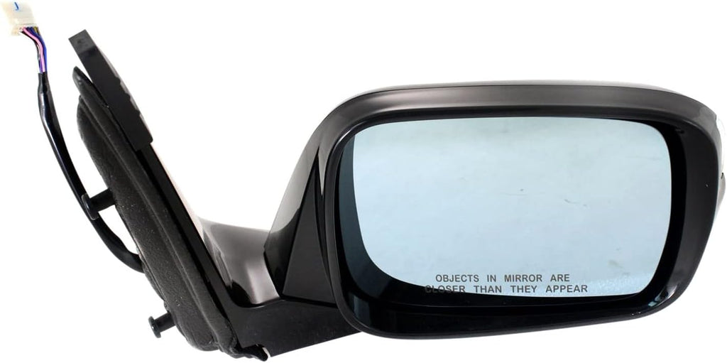 Kool Vue Passenger Side Power Heated Mirror For Acura MDX 2010-2013, Side Mirror Replacement With Signal Light & Memory, Paintable