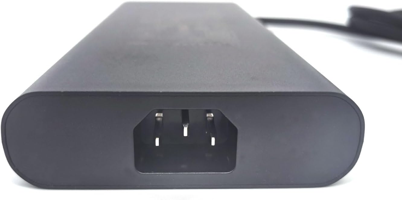 Dell Alienware GAN Laptop Charger 360W Barrel 7.4mm tip,Aliemware M18 X16 M16 X17 R2 AC Adapter, Black, LA360PM230