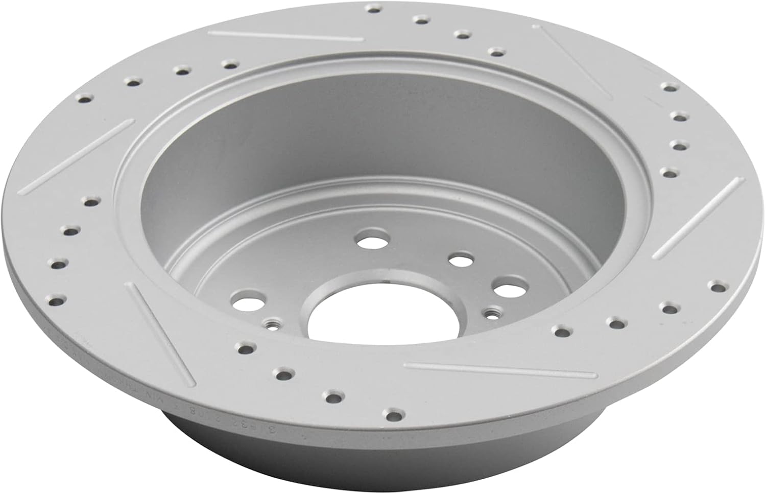 TRQ Performance Front and Rear Brake Rotor Set G Coated Drilled and Slotted Compatible with 2009-2015 Toyota Venza