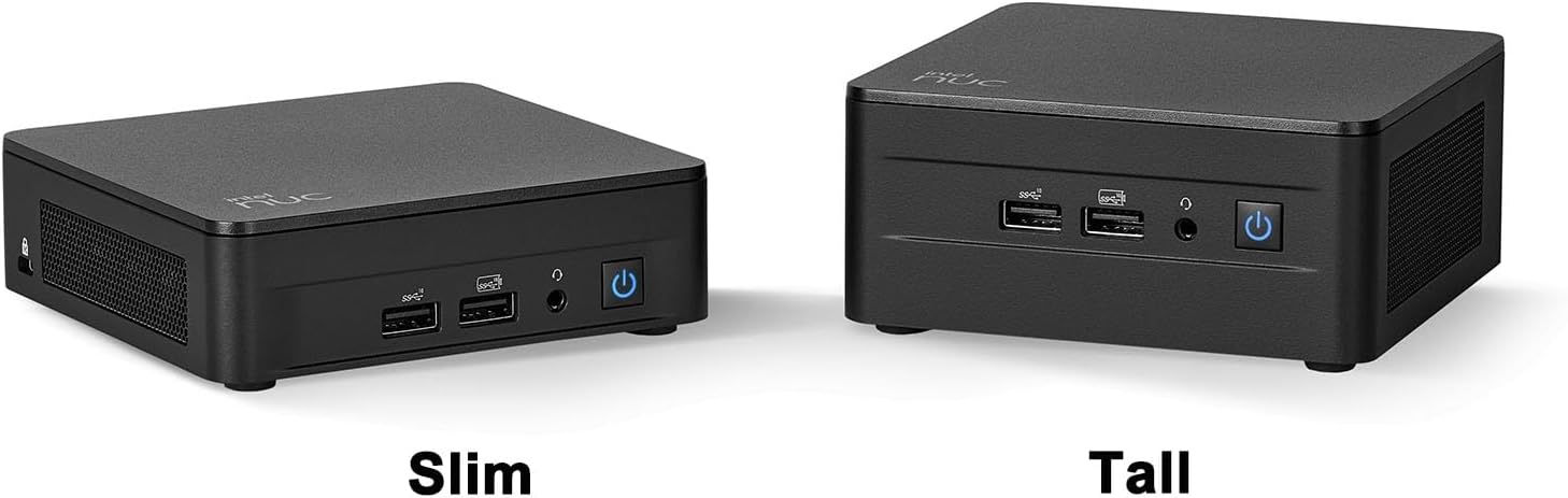Intel NUC 13 Pro Slim Kit Mini PC (Intel 6-Core i3-1315U, 16GB DDR4 RAM, 1TB SSD) Booksize Business Desktop, Support 4 x 4K Monitors, HDMI, 2x Thunderbolt 4, Wi-Fi 6E, Win 11 Pro, NUC13ANHI3 - ASUS