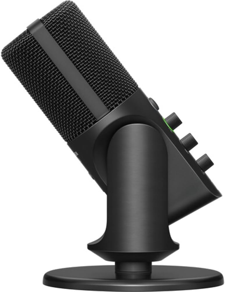 Sennheiser Profile USB Condenser Microphone with Desktop Stand Bundled with Closed-Back Headphones + Microphone Boom Arm + Wind Screen Pop Filter + Microfiber Cleaning Cloth (5 Items)