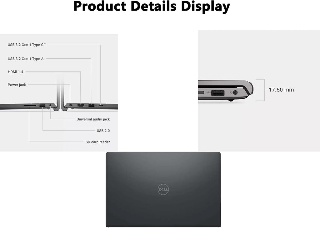 Dell Inspiron 15.6' FHD Touchscreen Upgraded Laptop, 13th Gen Intel Core i7-1355U (10-Core) CPU, 32GB RAM | 1TB SSD | Windows 11 Pro | Wi-Fi 6 | Webcam | for Home/Office/Online Learning | RK