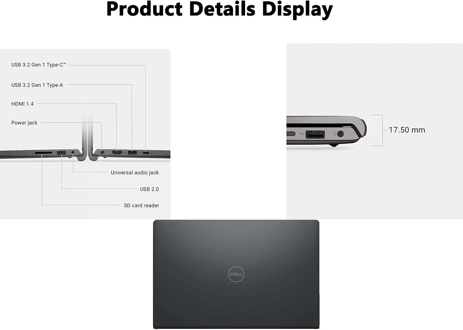 Dell Inspiron 15.6' FHD Touchscreen Upgraded Laptop, 13th Gen Intel Core i7-1355U (10-Core) CPU, 32GB RAM | 1TB SSD | Windows 11 Pro | Wi-Fi 6 | Webcam | for Home/Office/Online Learning | RK