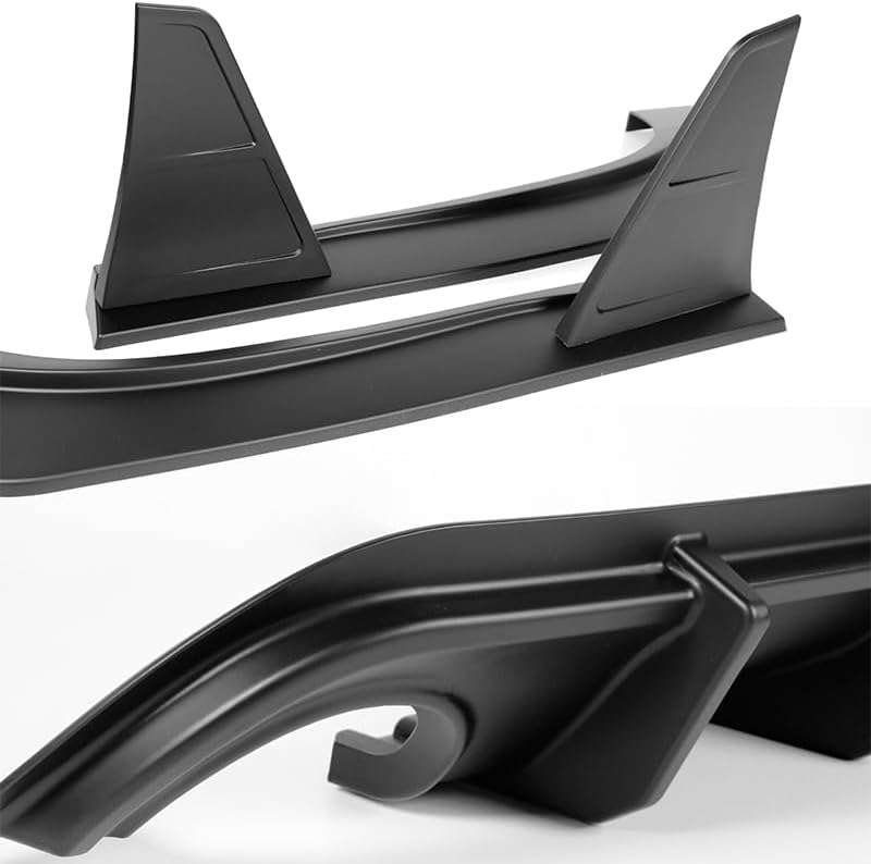 Stay-Tuned Rear Bumper Diffuser Spoiler Lip W/LED Brake Light Compatible with Infiniti Q50 2014 2015 2016 2017, Auto Body Kit Replacement Parts, Car Mods Exterior Accessories (Smoke Lens Brake Light)
