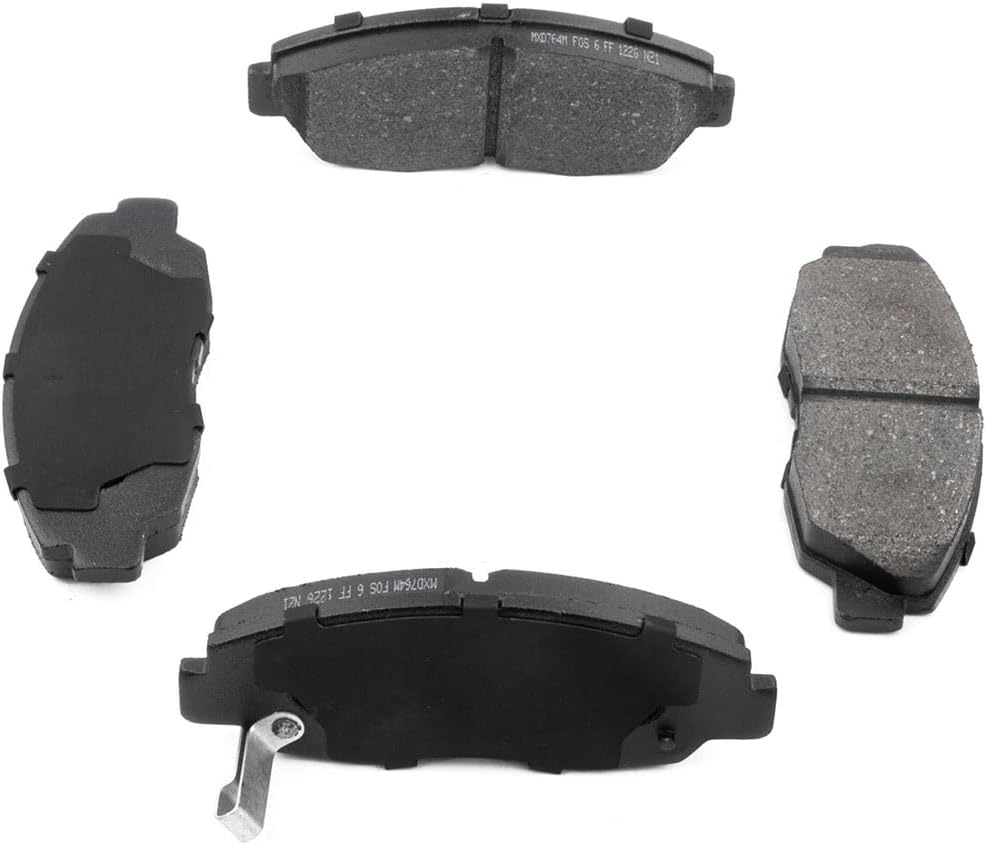 6Pcs Vented Brake Rotor and Semi-Metallic Pads Front Replacement Brakes Kit fits Honda Civic 1.8L 2006 2007 2008 2009 2010 2011