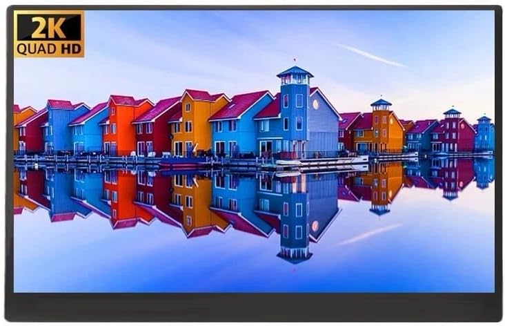 15.3' Laptop Triple Screen Extender, Portable Dual Monitor for 10-17' Laptops, FHD 1080P IPS,Plug & Play, Compatible with Win/Mac/Chrome/Android/Switch (Single Table Placed, 14.1 inch)