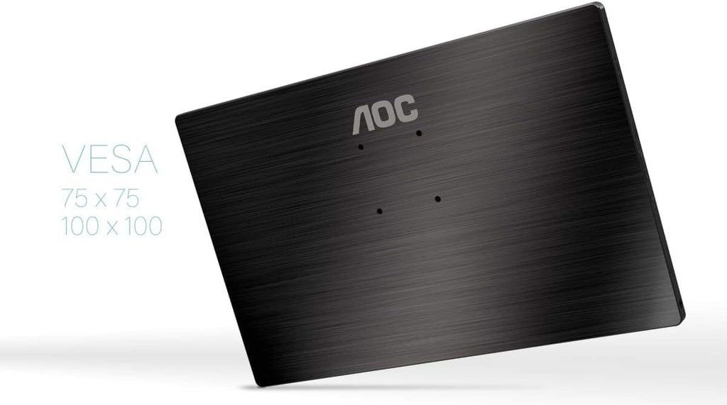 AOC 16T2 15.6' Full HD (1920 x 1080) Touch-Enabled Portable IPS Monitor, USB-C and Micro HDMI inputs, Built-in Battery, Stereo Speakers, SmartCover, AutoPivot, VESA for laptops, PC, Mac, Consoles