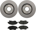 Front Brake Pads and Rotors Kit, (Set of 3) Automotive Replacement Brake Kits Dwvksz, for Honda Civic 1.3L 2006 2007 2008 2009 2010 2011