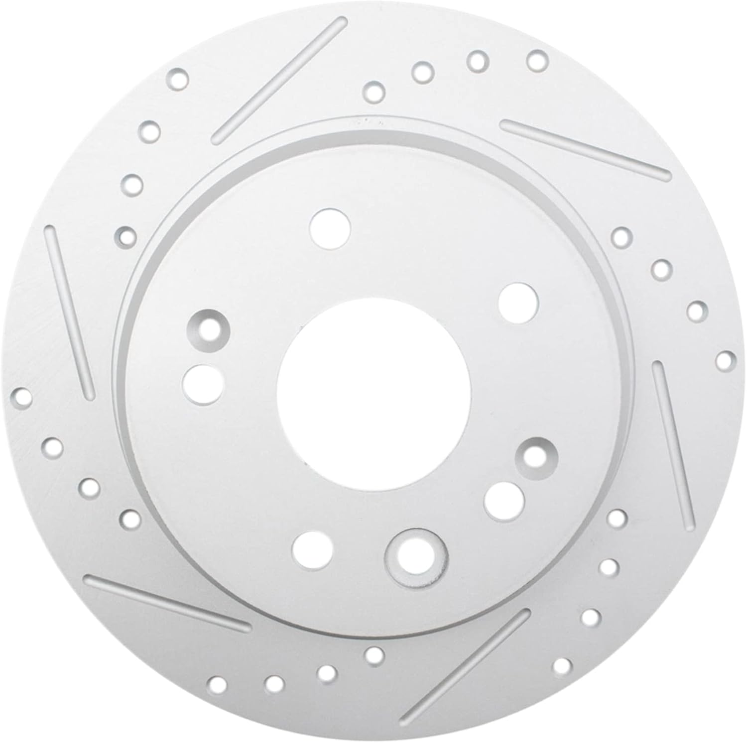 TRQ Performance Front and Rear Brake Rotor Set G Coated Drilled and Slotted Compatible with 1999-2003 Acura TL