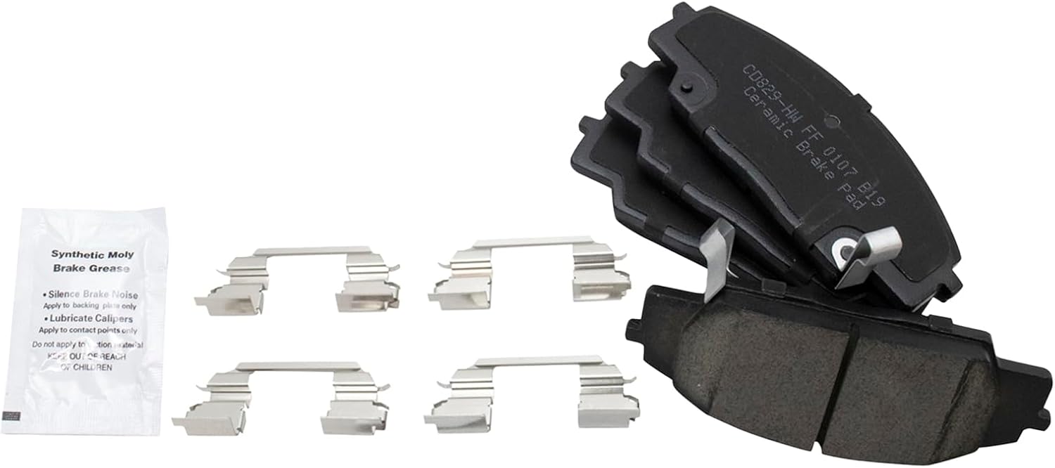 TRQ Front Brake Pad & Rotor Kit, with Chemical Kit Ceramic Compatible with 2002-2006 Acura RSX 2006-2011 Honda Civic