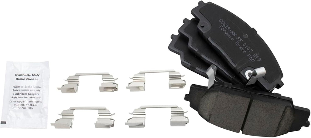 Front Brake Pad & Rotor Kit, with Chemical Kit Ceramic Compatible with 2002-2006 Acura RSX 2006-2011 Honda Civic
