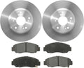 Front Brake Pads and Rotors Kit, Replacement Brakes Kit for Honda Civic 1.8L 2006 2007 2008 2009 2010 2011, for Acura CSX 2.0L 2006 2007 2008 2009 2010 2011