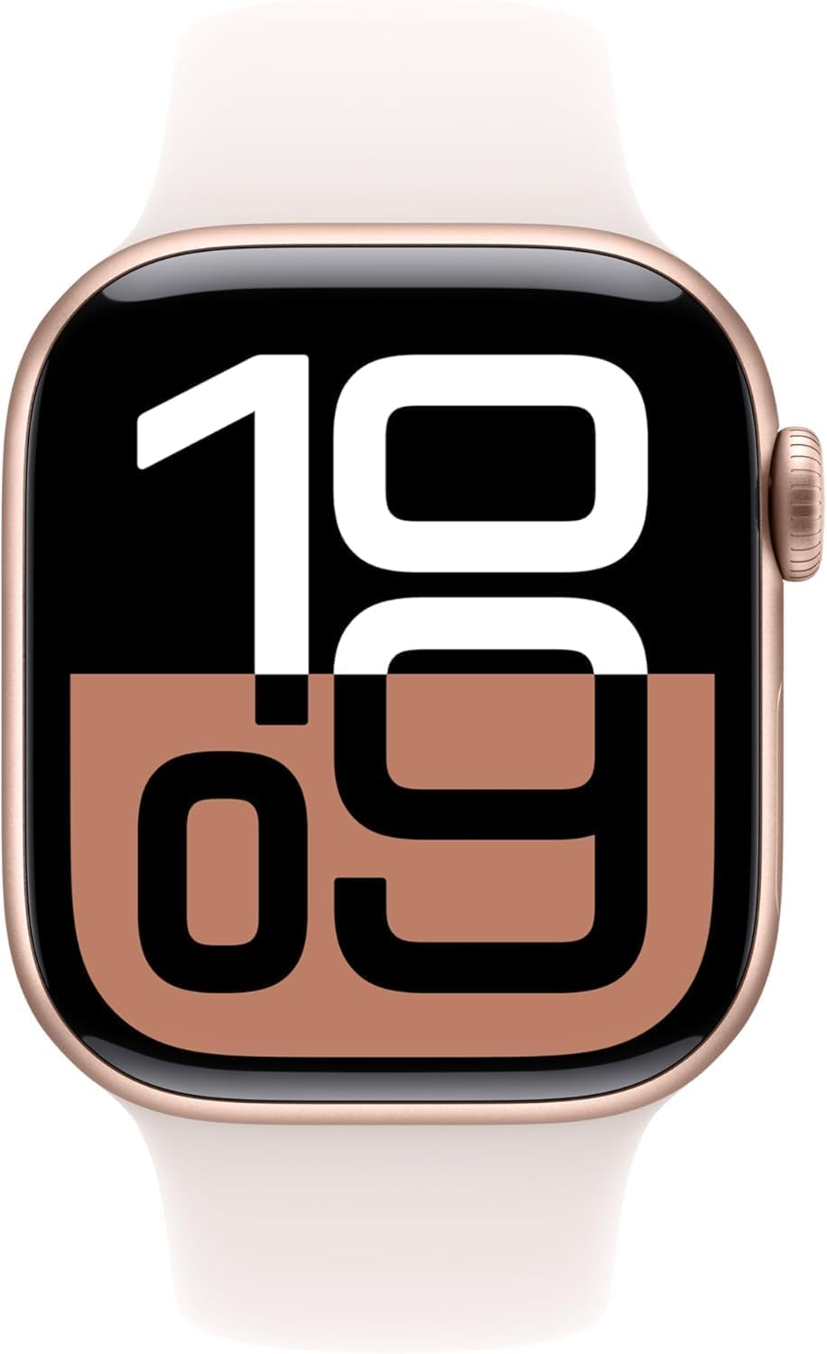 Apple Watch Series 10 [GPS, 42mm] - Rose Gold Aluminum Case with Light Blush Sport Band, M/L (Renewed)