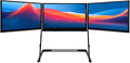 Portable Triple Monitor for Laptop, 15.6' Fhd Laptop Extender Screen with Aluminum Stand, Foldable Screen Extender for, Coding & Office Work