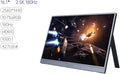 Portable Monitor for Laptop Portable Display 16.1 Inch 2.5K180Hz Laptop Computer Extended Mobile Phone Sub-Screen Portable Gaming Monitor
