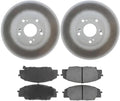 4Pc Front Brake Kit - Brake Pads and Rotors Kit Automotive Replacement Brake Kits for Acura CSX 2007-2010 for Acura RSX 2002-2006 for Honda Civic 2006-2011