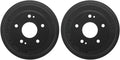 Arrhythmic Drum Brake Kit 2PCs Rear Automotive Replacement Brake Drums for Honda Civic 1.8L 2006 2007 2008 2009 2010 2011 2012 2013 2014 2015, for Honda Civic 1.8L Manual 2013 2014 2015