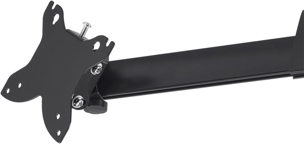 Monoprice Dual Monitor Free Standing Adjustable Desk Mount - for Monitors 15~30in, Up to 100 x 100 VESA, Black