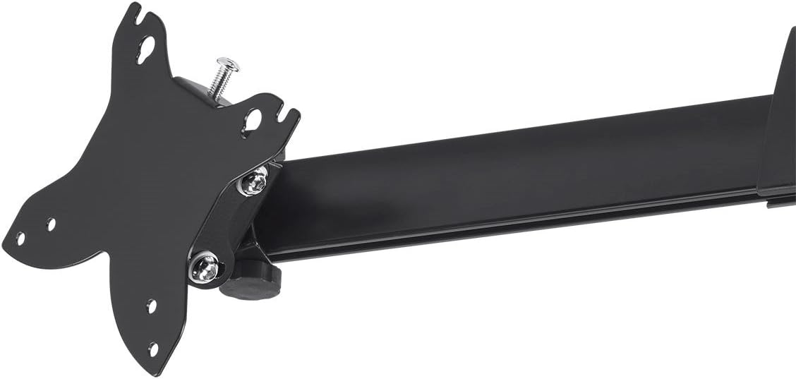 Monoprice Dual Monitor Free Standing Adjustable Desk Mount - for Monitors 15~30in, Up to 100 x 100 VESA, Black