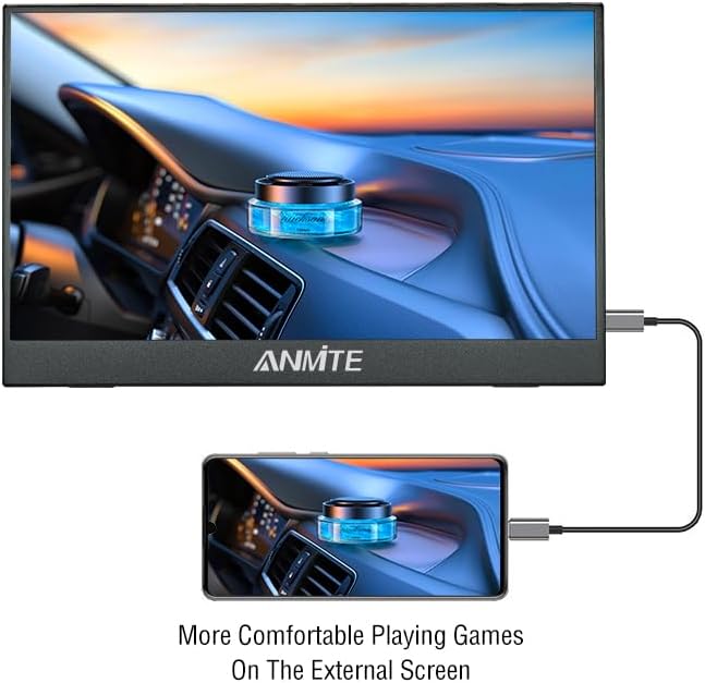 14 inch 4K Portable Monitor HDR 16:9 Low Blue Light for Xbox/ PS5/ 4/ Switch/Mobile Phone/Computer/Laptop Expansion