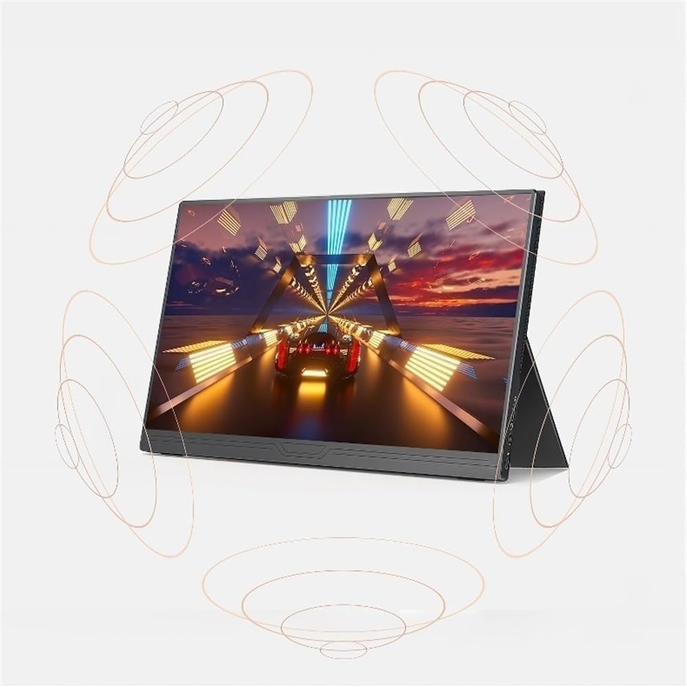 Portable Monitor for Laptop 16 Inch Full HD 2K Resolution 16:10 Multi-Function Extended Screen Portable Monitor Portable Gaming Monitor