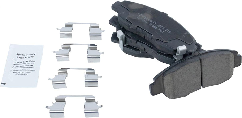 Performance Front Brake Pad and Rotor Set Ceramic G Coated Vented Rotors Compatible with 2006-2011 Honda Civic