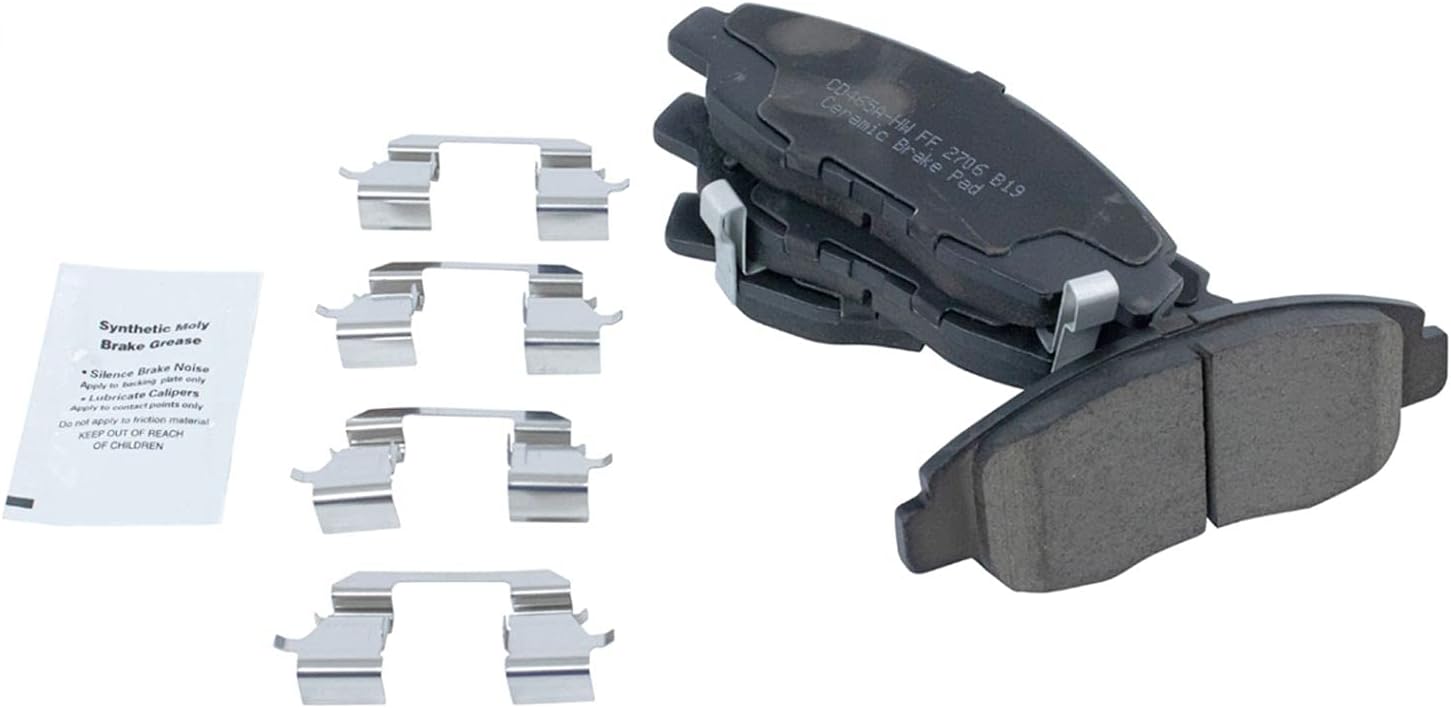 Performance Front Brake Pad and Rotor Set Ceramic G Coated Vented Rotors Compatible with 2006-2011 Honda Civic