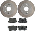 4X Rear Brake Kit - Brake Pads and Rotors Kit Automotive Replacement Brake Kits for Acura CSX 2006-2011 for Acura ILX 2013-2015 for Honda Civic 2006-2015 for Honda Prelude 1997-2001
