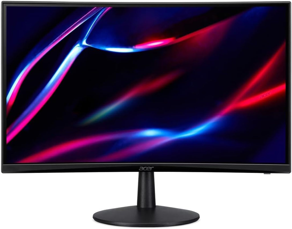 Acer Nitro ED240Q FreeSync FHD 1500R Curve Monitor ZeroFrame Design with 1ms Response Time, VESA Mount (100mm), VGA, HDMI & Dockztorm USB Port Expander, Black (UM.UE0AA.H01-2026 Latest Model)