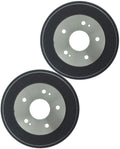 Rear Brake Drum 2 Piece Pair Set Replacement Brake Kit fits Honda Civic 1.8L 2006 2007 2008 2009 2010 2011 2012 2013 2014 2015, fits Honda Accord 2.4L 2003 2004 2005 2006 2007