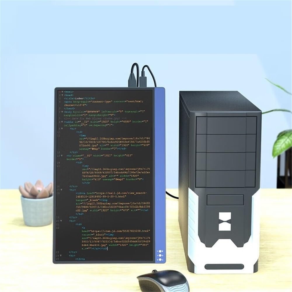 Portable Monitor for Laptop 15-inch External Screen 1920 * 1080 60HZ HDR10 100% SRGB Color Gamut Portable Display Portable Gaming Monitor