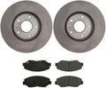 Front Brake Pads and Rotors - Automotive Replacement Brake Kits for Honda Element 2.4L 2003 2004 2005 2006 2007 2008 2009 2010 2011, for Honda Civic 1.8L Automatic 2013 2014 2015