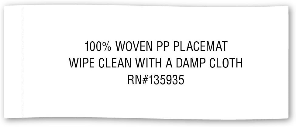 DII PVC Tabletop Collection Woven Indoor/Outdoor, Table Runner, 14x72, Black (Pack of 12)