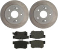 4Pcs Rear Brake Kit - Brake Pads and Rotors Kit Automotive Replacement Brake Kits for Acura CSX 2006-2011 for Acura ILX 2013-2015 for Honda Civic 2006-2015 for Honda Prelude 1997-2001