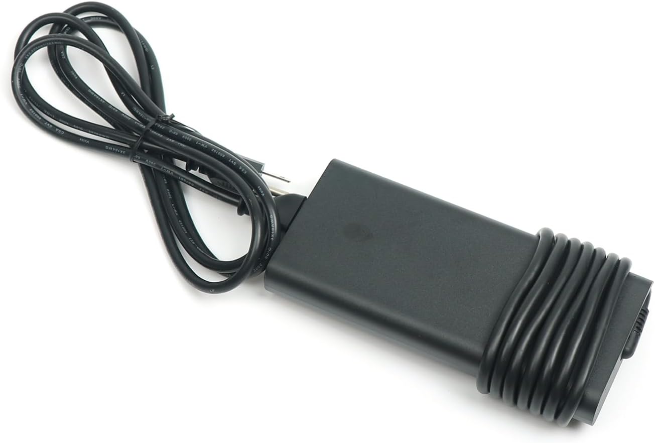 New DELL Alienware 330W GaN Charger AC Adapter Slim for X17 R1 R2, HA330PM201, DA330PM201, LA330PM201, 08K4F9., Black