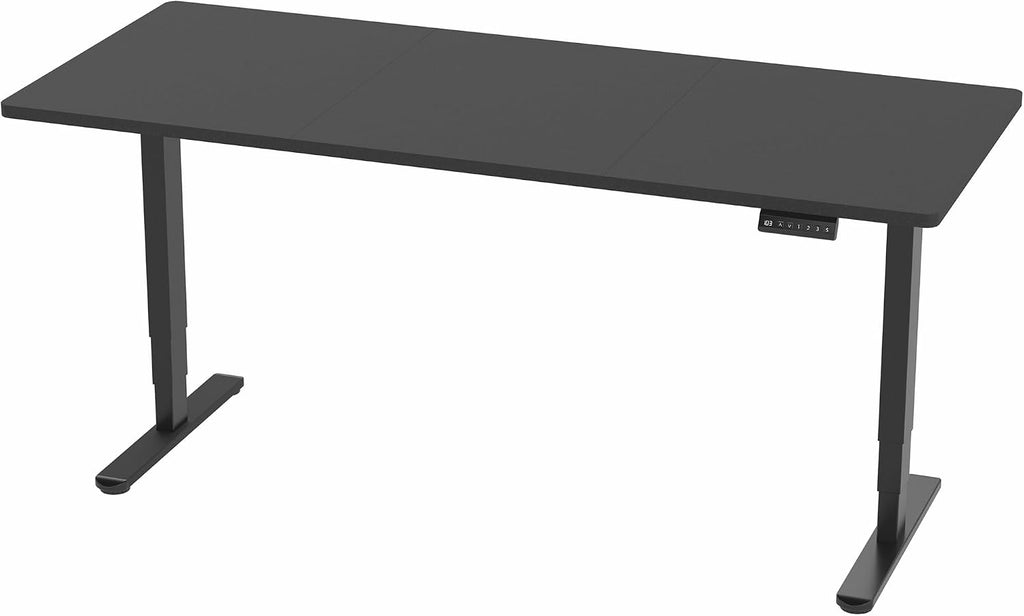 VIVO Electric 71 x 30 in Dual Motor Sit Stand Desk, Memory Height Adjustment, 2B Series, Black Top Black Frame, DESK-KIT-2B7B
