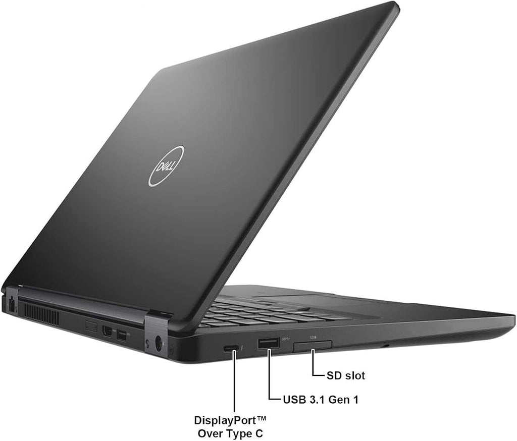 Dell Latitude 5490 Laptop | 14' 1920x1080 FHD | Core i7-8650U - 256GB SSD Hard Drive - 16GB RAM | 4 cores @ 4.2 GHz Windows 11 Pro Black (Renewed)