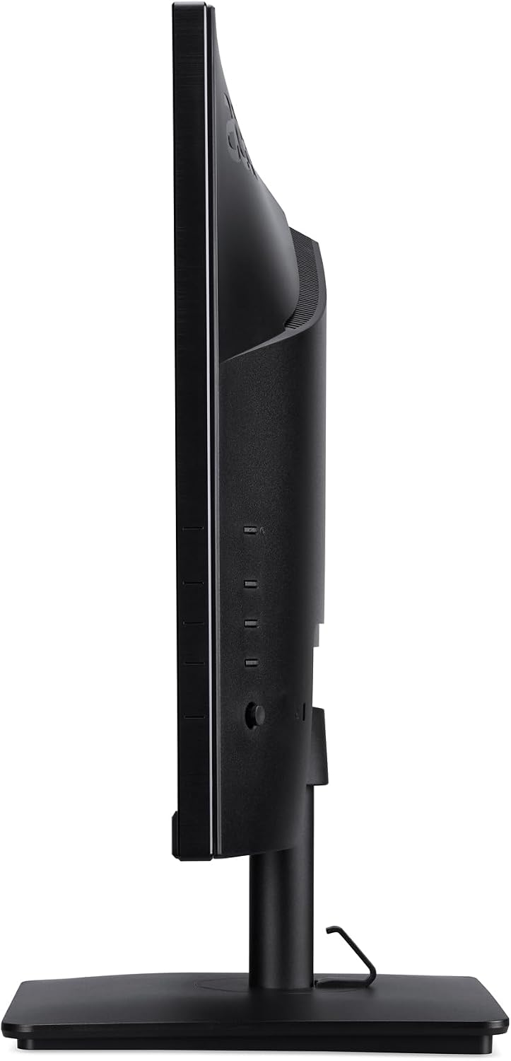 acer 27' FHD IPS Monitor with 4ms Response Time, Anti Glare, VESA Mount (100mm), VGA, HDMI & DKZ USB Port Expander, Black Color