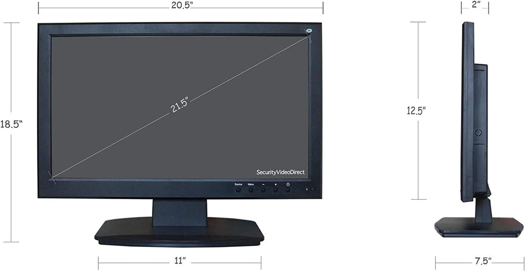 SVD 21.5-Inch 3D LED Professional Security Monitor With BNC HDMI Audio Inputs and BNC Audio Outputs and Build-in Speakers, SVD Advanced Security