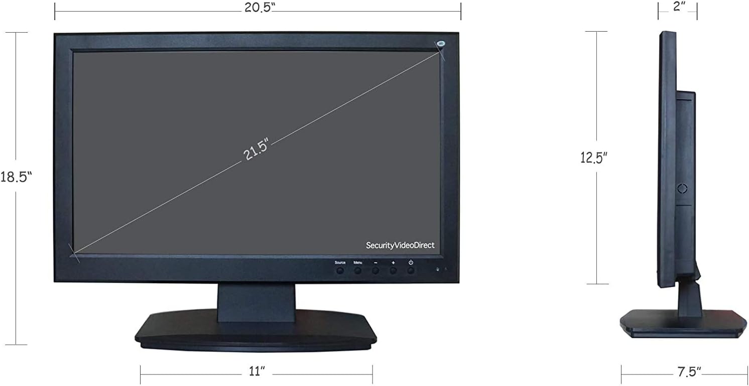 SVD 21.5-Inch 3D LED Professional Security Monitor With BNC HDMI Audio Inputs and BNC Audio Outputs and Build-in Speakers, SVD Advanced Security
