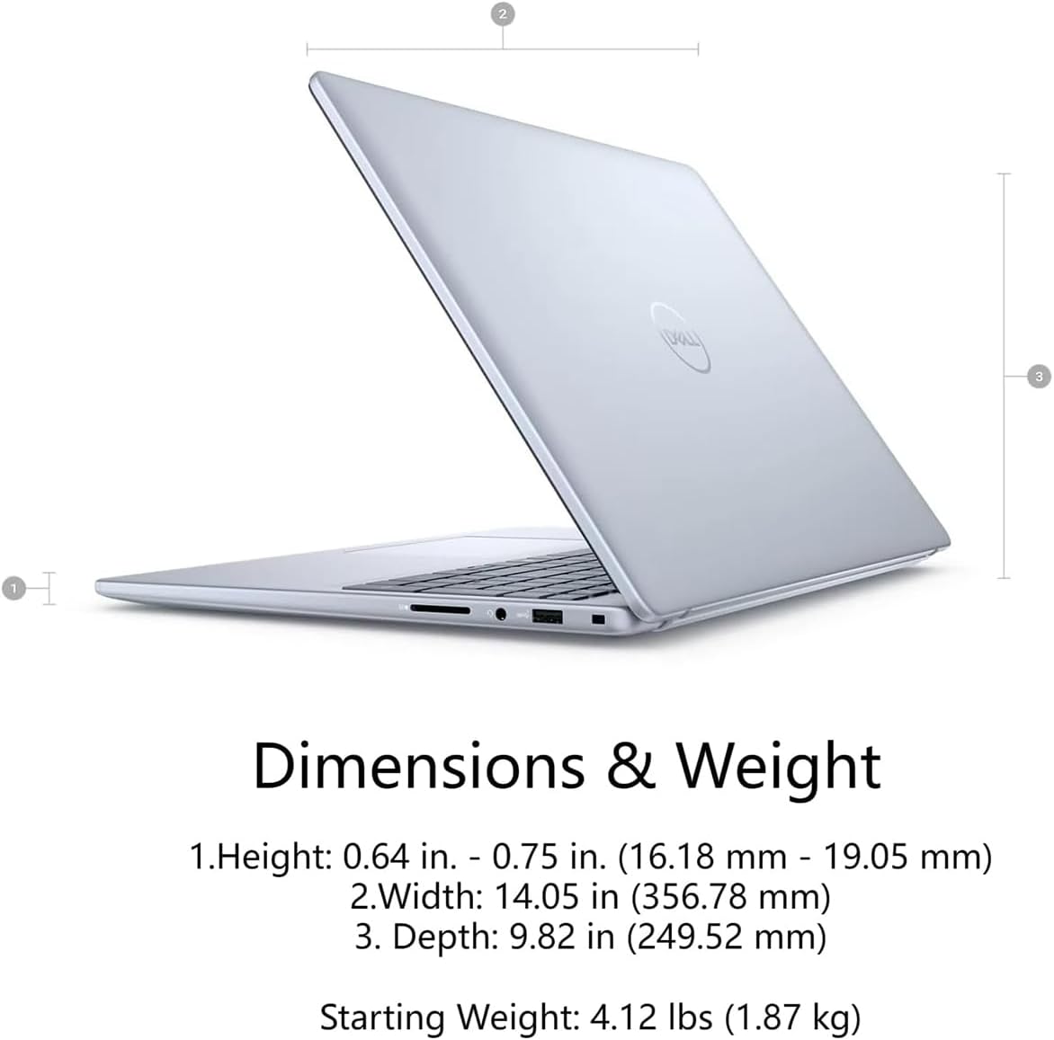 Dell Inspiron-16 Business Laptop with Touchscreen - Win 11 Pro, Lifetime Microsoft Office | 16' FHD Display | AMD Ryzen 7-8840U | Backlit Keyboard, Fingerprint Reader | (32GB DDR5 RAM, 1TB SSD)