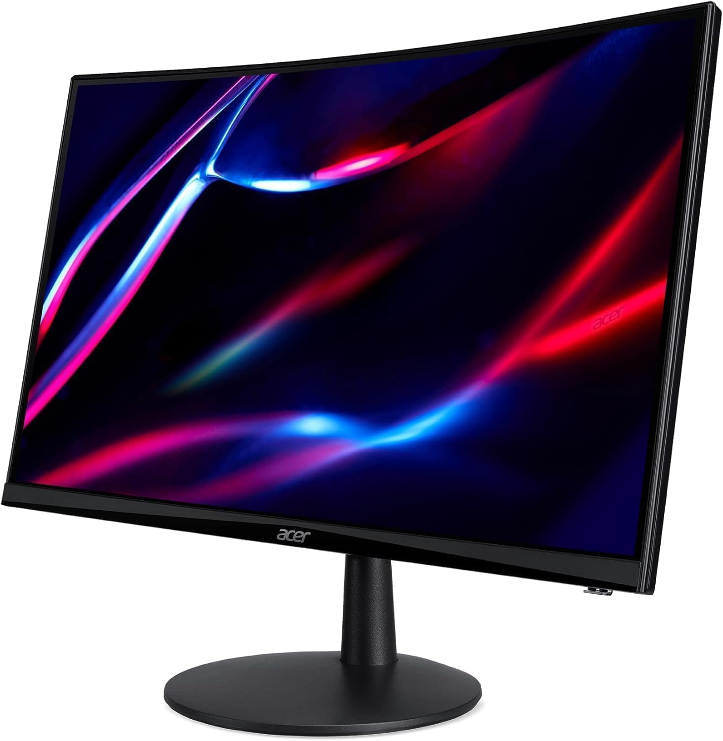 Acer ED240Q H 24' FHD Monitor with 1ms Response Time, AMD FreeSync, Anti-Glare, VESA Mount (100x100mm), Low Blue Light, VGA, HDMI & Dockztorm USB Port Expander, Black Color (UM.UE0AA.H01)