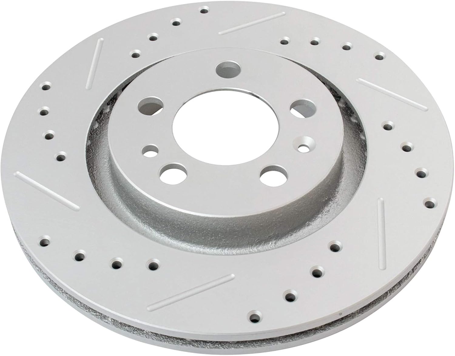 TRQ Performance Front and Rear Brake Rotor Set G Coated Drilled and Slotted Vented Solid Compatible with 1998-2010 Volkswagen Beetle 1999-2006 Golf 1999-2006 Jetta